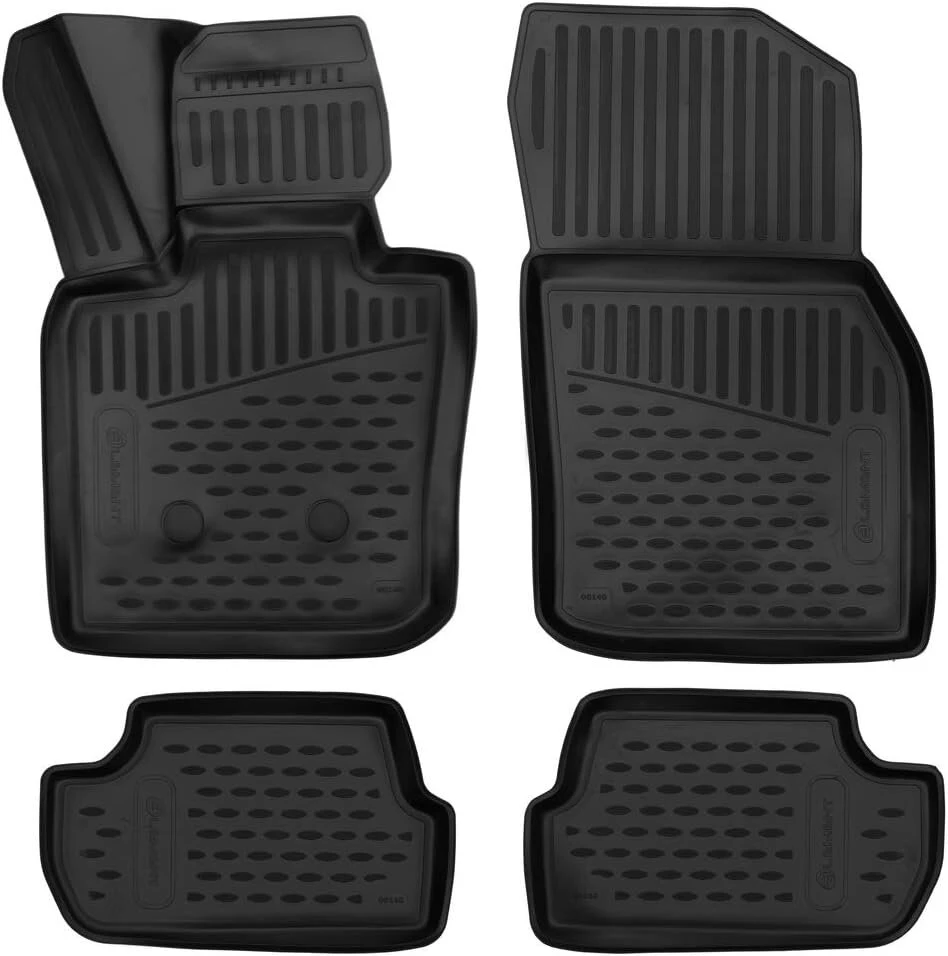 Perfect Element Premium klasės neslystantys guminiai grindų kilimėliai - Mini Cooper One R50 R53 R56, juodi