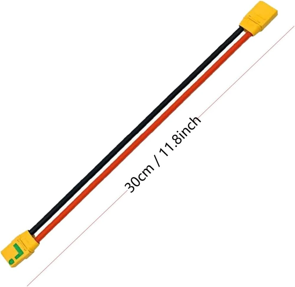 Elfcam Xt90-s Adapteris: Xt90h Kištukas į Xt90-s Lizdą, 30cm, 10awg