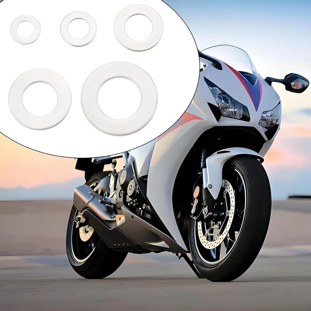 Emagtech 10 vnt. plokščia poveržlė M5 M6 M8 M10 M12, tinkama varžtų, veržlių montavimui, sandarinimo žiedų veržlėms viduje ir išorėje ant metalinių plokščių