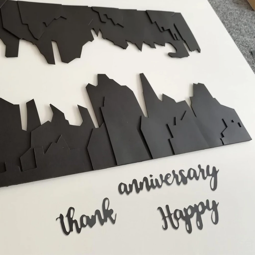 Emagtech šventiniai žodžiai, metalinės išpjovimo formelės, skirtos "pasidaryk pats" scrapbooking'ui, nuotraukų albumų dekoravimui, popierinių atvirukų gamybai