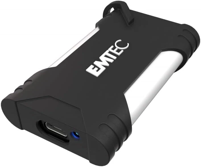 Emtec X210g Portable Ssd 1tb, išorinis kietasis diskas žaidimams, Usb-c 3.2 Gen2 - skaitymo greitis iki 1100mb/s ir rašymo greitis iki 900mb/s, suderinamas su naujausiomis žaidimų konsolėmis
