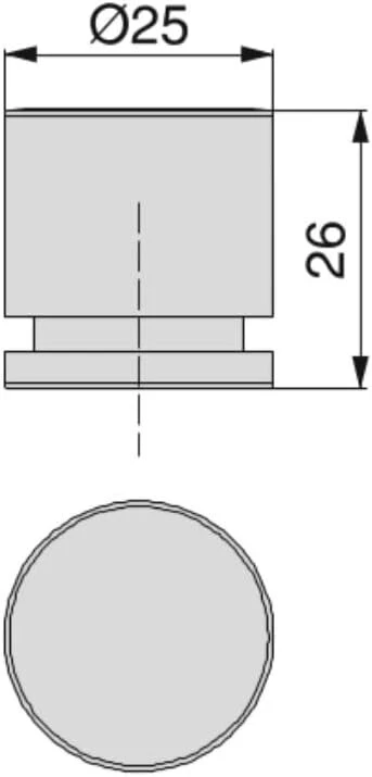 Emuca - 20 x Zamac Titanium baldų rankenėlės