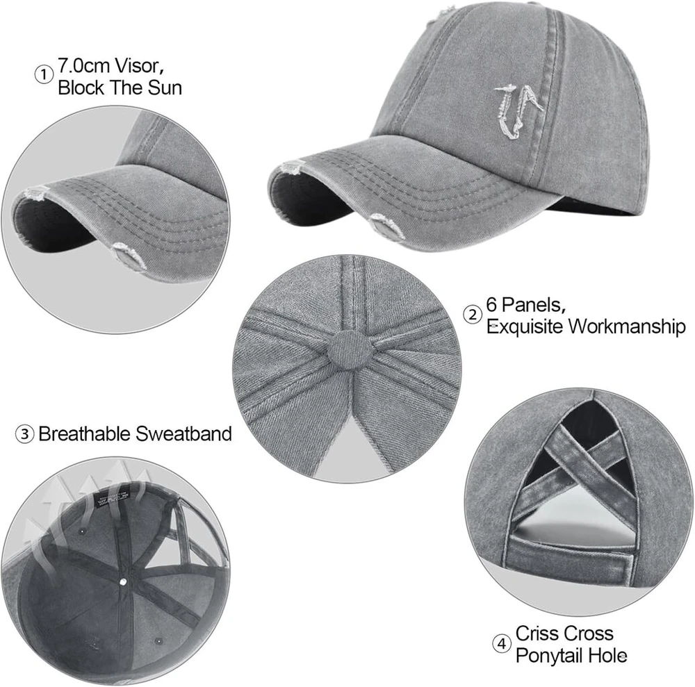 Enwokran beisbolo kepurė vyrams, ekscentriška, keista siuvinėta kepurė, unisex hip hop trucker kepurės, reguliuojamas tinklelis nugaroje, apsauga nuo Uv spindulių, sportinė kelioninė lauko apsauga nuo saulės, beisbolo kepurė