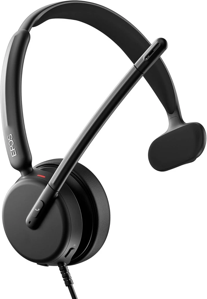 Epos Impact 430 Mono On-ear laidinės Usb-c ir Usb-a ausinės su triukšmą slopinančiu mikrofonu, Plug ir Play, aukštos kokybės garsas, lengvas dizainas, skirtos nuotoliniam darbui, skambučiams biure ir „zoom“ susitikimams
