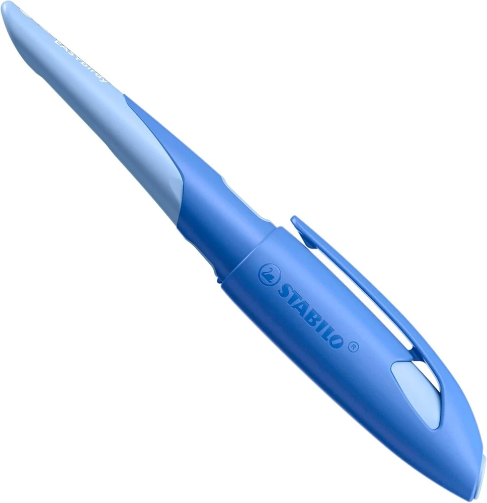 Ergonomiškas mokyklinis plunksnakotis - Stabilo Easybirdy - A plunksna - Kairiarankiams - Mėlyna