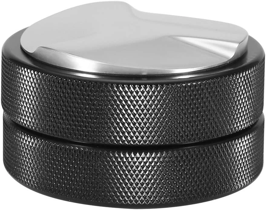 Espresso grūstuvas kavos pupelių presavimo įrankis, nerūdijančio plieno kavos grūstuvas, nerūdijantis kavos pupelių presavimo įrankis 51 mm juodas espresso platintojas namų kavinėms (trimis kampais)