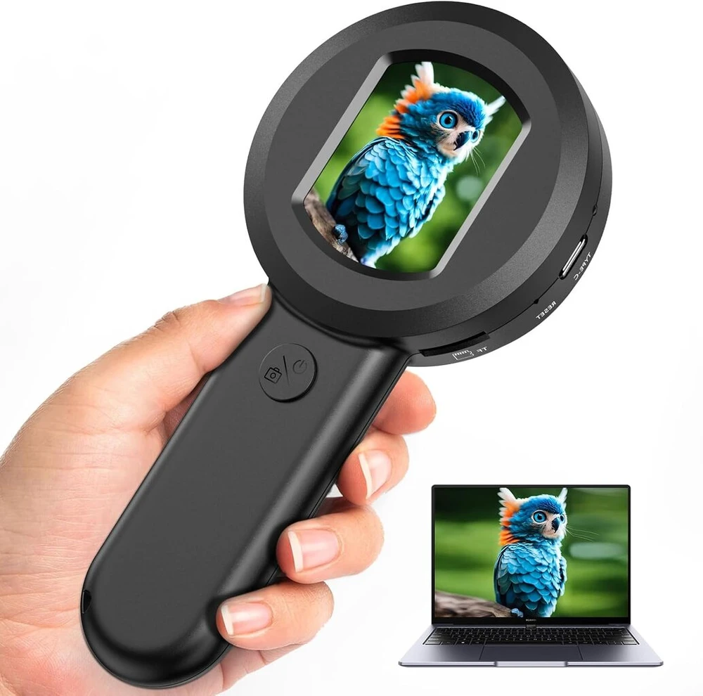 Etrobot skaitmeninis mikroskopas su 2.0 colių ips ekranu, 100x mikroskopas vaikams, kišeninis mikroskopas vaikams su 8 led, usb jungtis prie kompiuterio, juvelyro didintuvas