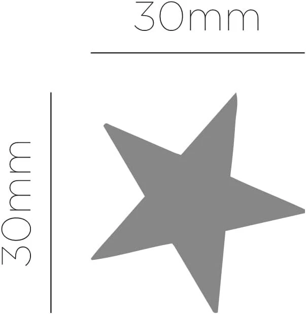 Eva putplasčio skylamušis žvaigždė 38 mm