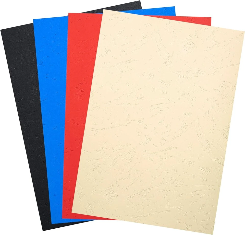 Exacompta 2789c, 100 vnt. Din A4 formato rišimo viršelių, skirtų Forever rišimo sistemoms, pagaminti iš perdirbto kartono, įvairių spalvų, tinkami naudoti su Serodo rišikliais, plastikiniais žiedais, metaliniais žiedais ir kt.