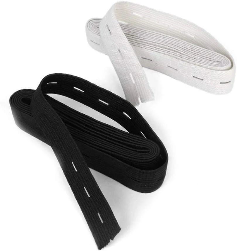 Exceart siuvimo elastinė premium elastinė juosta su skylutėmis elastinė juosmens juosta "pasidaryk pats" amatams 2 vnt.