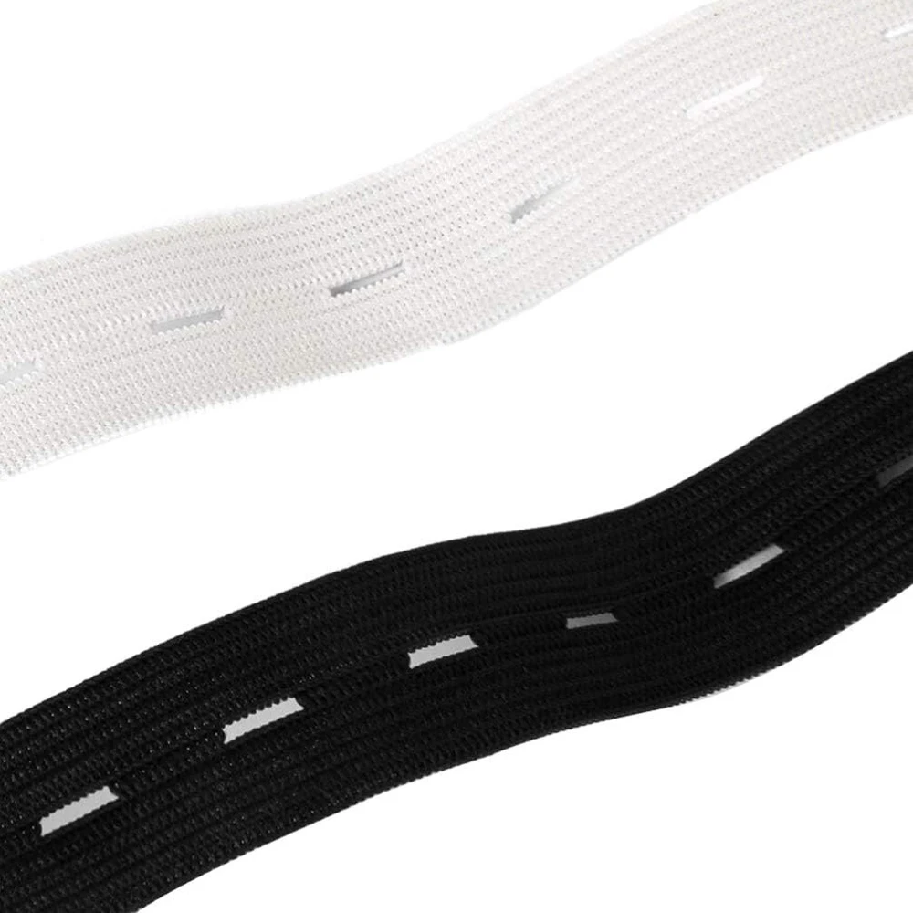 Exceart siuvimo elastinė premium elastinė juosta su skylutėmis elastinė juosmens juosta "pasidaryk pats" amatams 2 vnt.