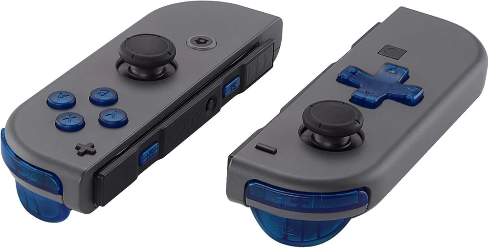 Extremerate korpuso keitimo rinkinys, skirtas Nintendo Switch Joy-con, dėklas, dangtelis, korpuso rinkinys, skirtas Nintendo Switch Joy Con valdikliui su visais mygtukais ir stovu