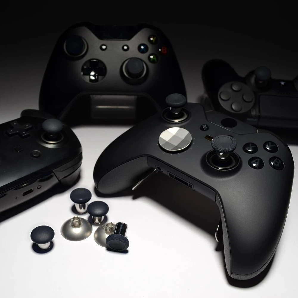 Extremerate nykščių valdikliai, analoginių lazdelių dangteliai, led mygtukų rinkinys su 2 atsuktuvais, skirtas XBOX one s, elite ps4 slim pro, nintendo switch valdikliui