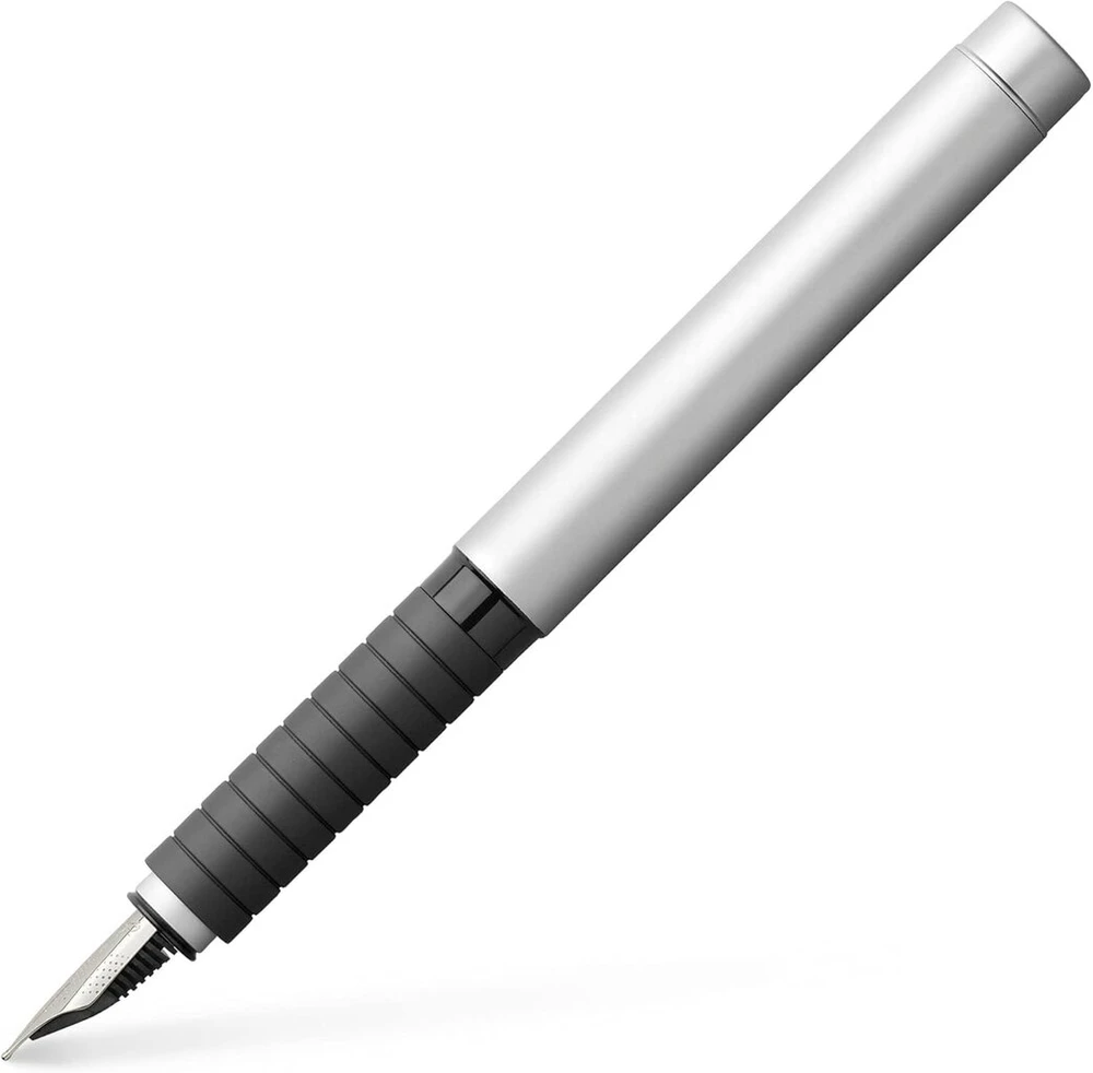 Faber-castell 148523 plunksnakotis Basic Metal Matte Nib B sidabrinės spalvos, 1 vnt.
