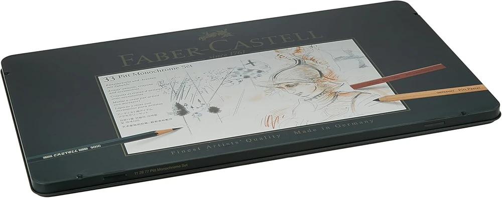 Faber Castell Pitt Monochrome pieštukų rinkinys (33 vnt.)
