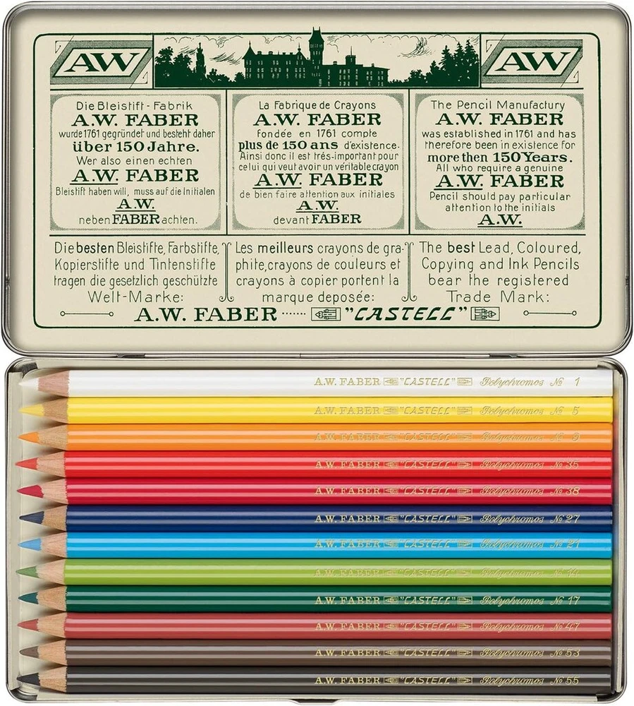 Faber-castell Polychromos spalvinimo pieštukai