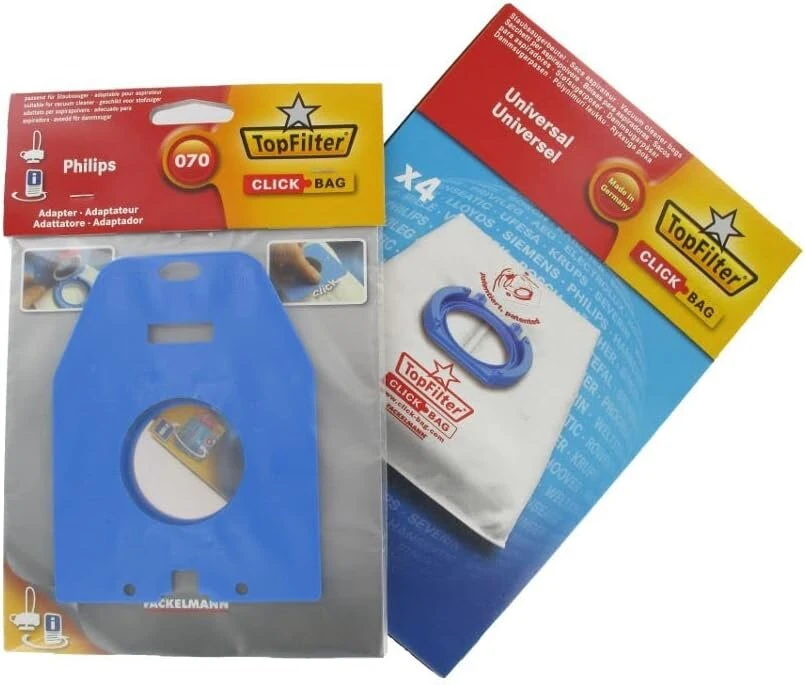 Fackelmann 68002 filtro adapteris - Click-bag Top Filter 070 - skirtas Philips dulkių siurbliams