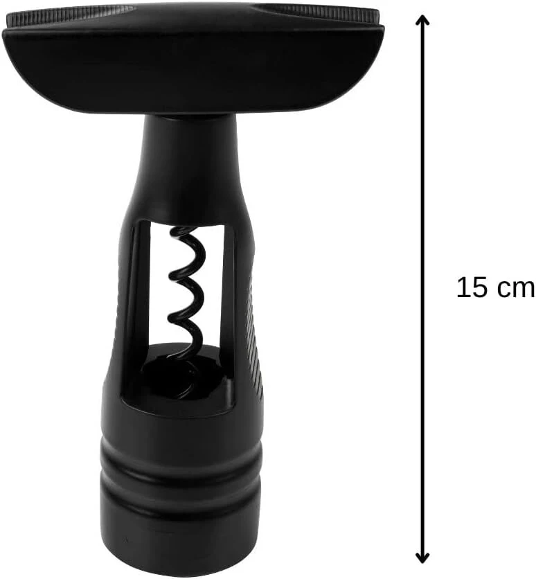 Fackelmann Specter kamščiatraukis 15cm, juodas/sidabrinis