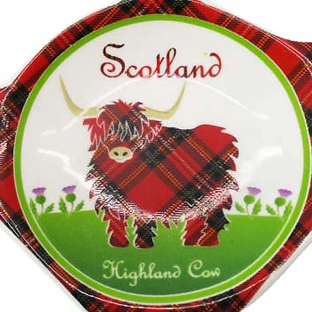 Fancythat & Scifi Planet Highland Cow arbatos pakelio laikiklis