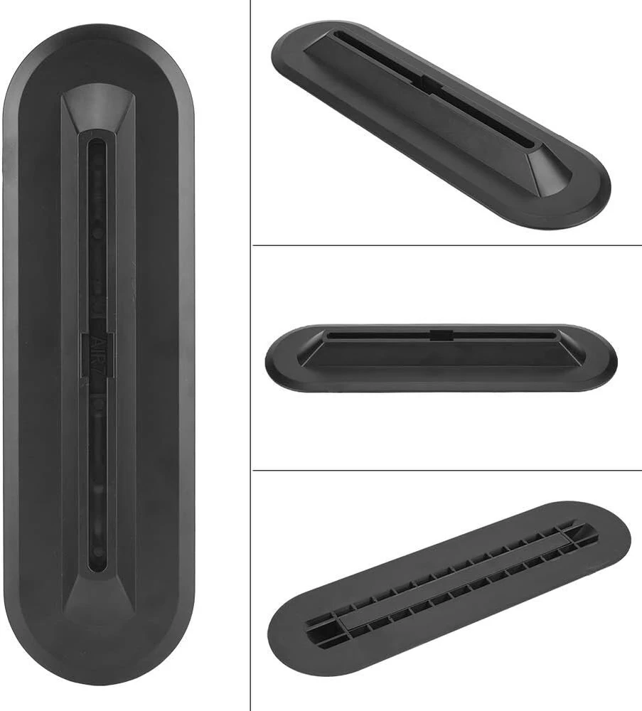 Fecamos juoda lengva 35 x 10 cm banglenčių pelekų dėžutė, išskirtinis apdirbimas banglentėms