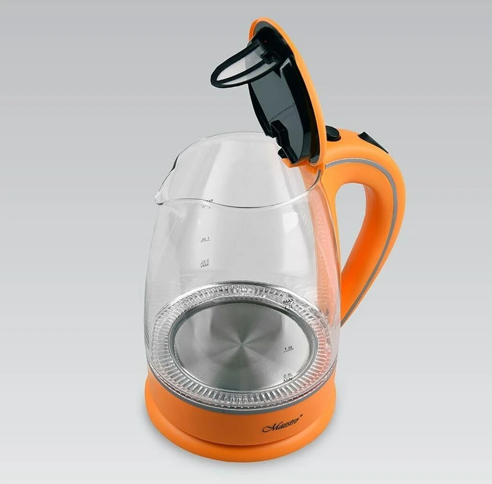 Feel Maestro elektrinis virdulys Mr-064 oranžinis skaidrus stiklas 2000 W 1.7 L