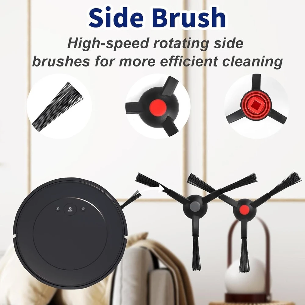 Feilifan 17 dalių priedų rinkinys eufy Omni S1 Pro/omni S1 robotui dulkių siurbliui, atsarginės dalys pagrindinis šepetys, besisukantis šluostė, šoninis šepetys, plaunamas filtras, dulkių maišelis