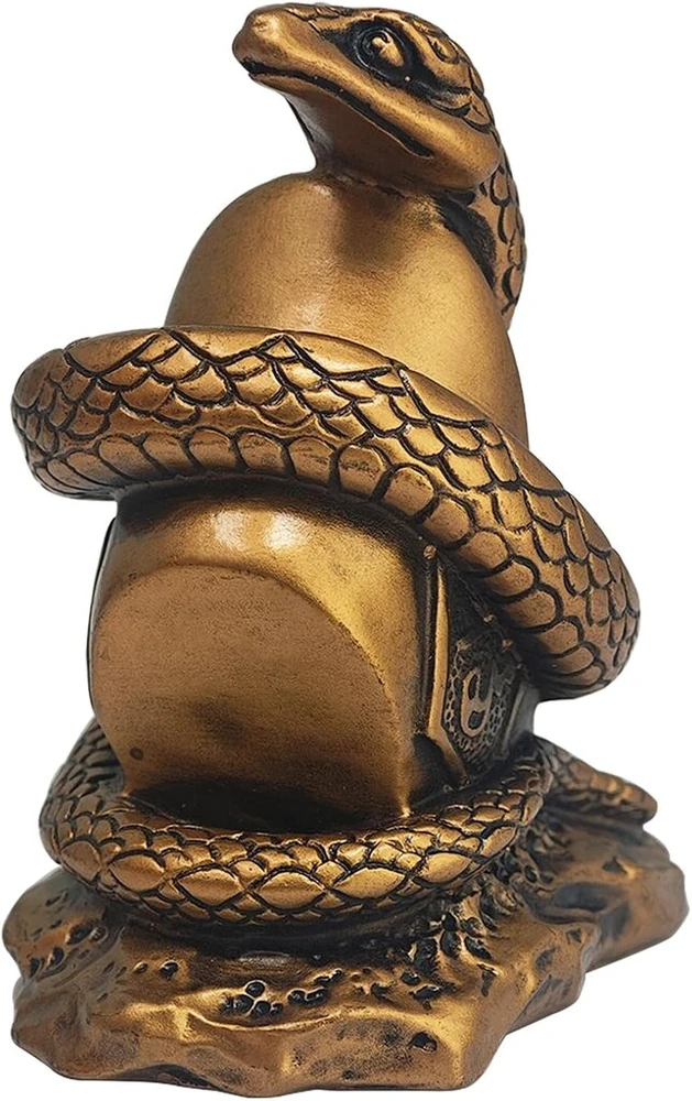 Fengshui kiniškas 2025 metų zodiako ženklas, statulėlės, gyvatė ir Yuanbao figūrėlė, turtas ir sėkmė, derva, kiniški Feng Shui aksesuarai, namų dekoras W5578
