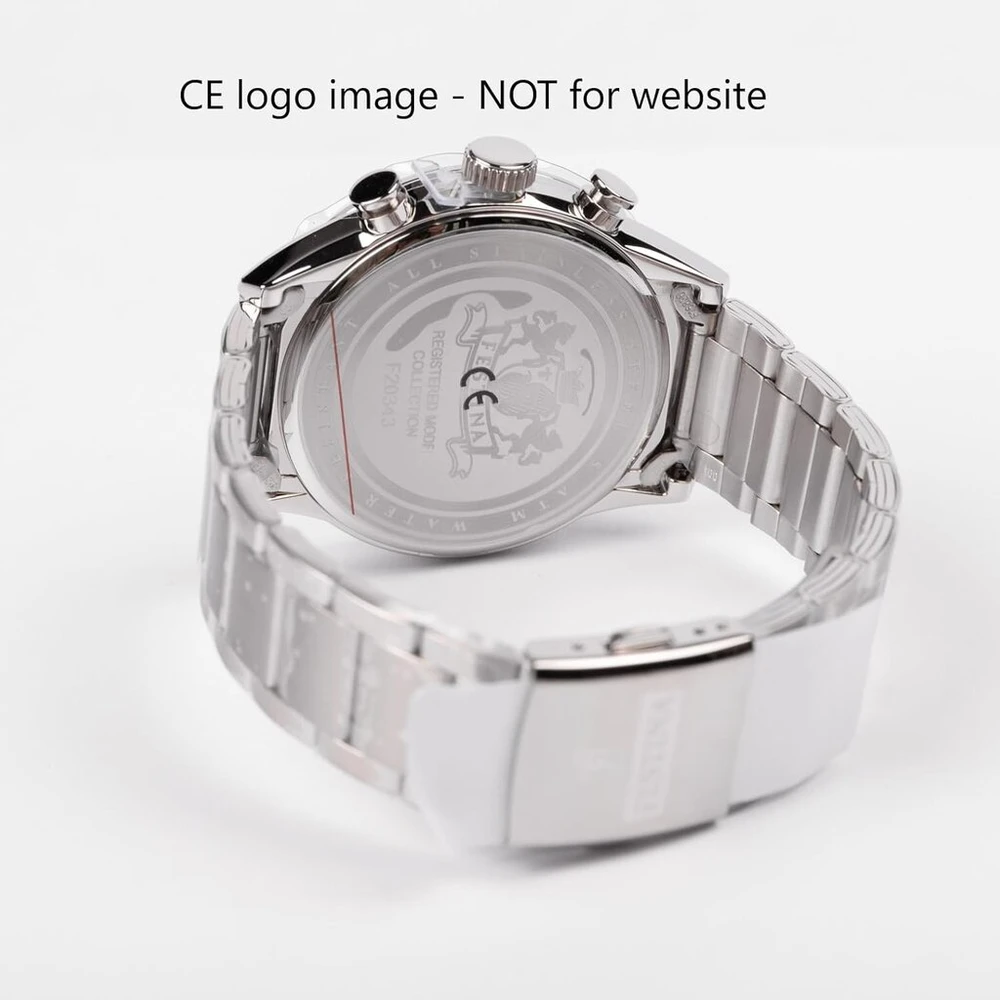 Festina vyriškas chronografas kvarcinis laikrodis su nerūdijančio plieno apyranke F20343/1