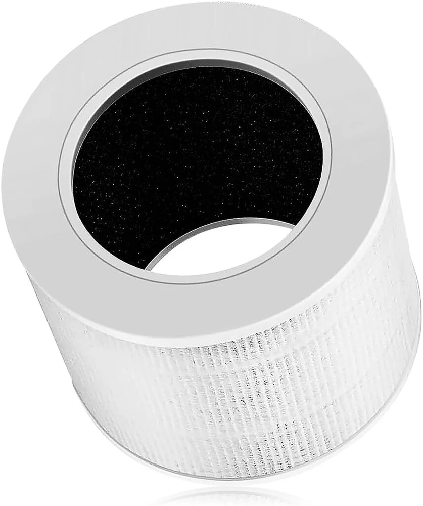 Ffyan pakaitinis oro filtras, suderinamas su Levoit Core oro valytuvu, detalės numeris Core Mini-rf 3 viename filtravimo sistema (baltas)
