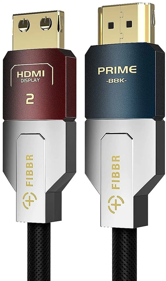 Fibbr 8k hdmi 2.1 šviesolaidinis kabelis 15 m, 48 gbps didelės spartos hdmi kabelis palaiko 8k @ 60hz, 4k @ 120hz/144hz, hdr10+, earc, hdcp 2.2 ir 2.3, skirtas blu-ray, pc, nešiojamam kompiuteriui, televizoriui, projektoriui, ps5/4