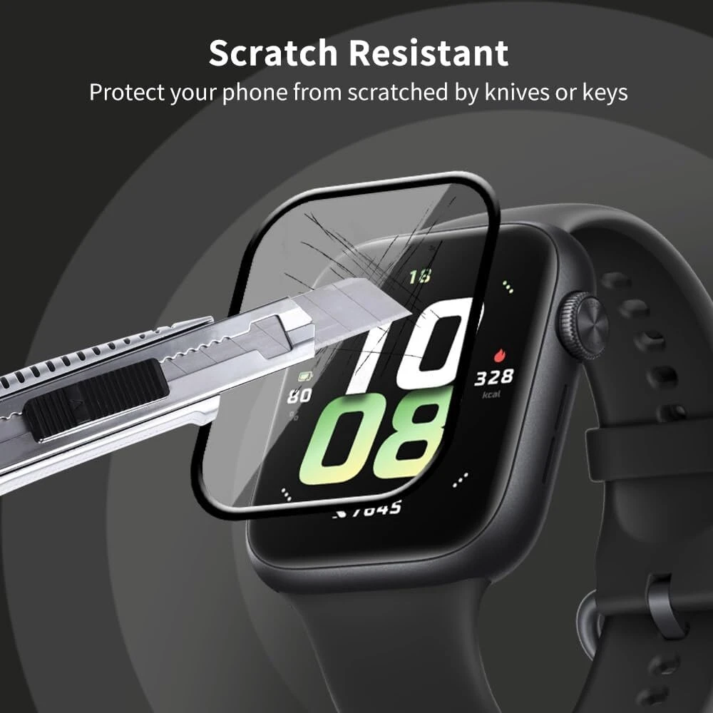 Fiimoo Honor Watch 5 ekrano apsauga, [2 vnt.] [5h kietumas] [3d plėvelė] [atspari įbrėžimams] skirta Honor Watch 5 ekrano apsaugai
