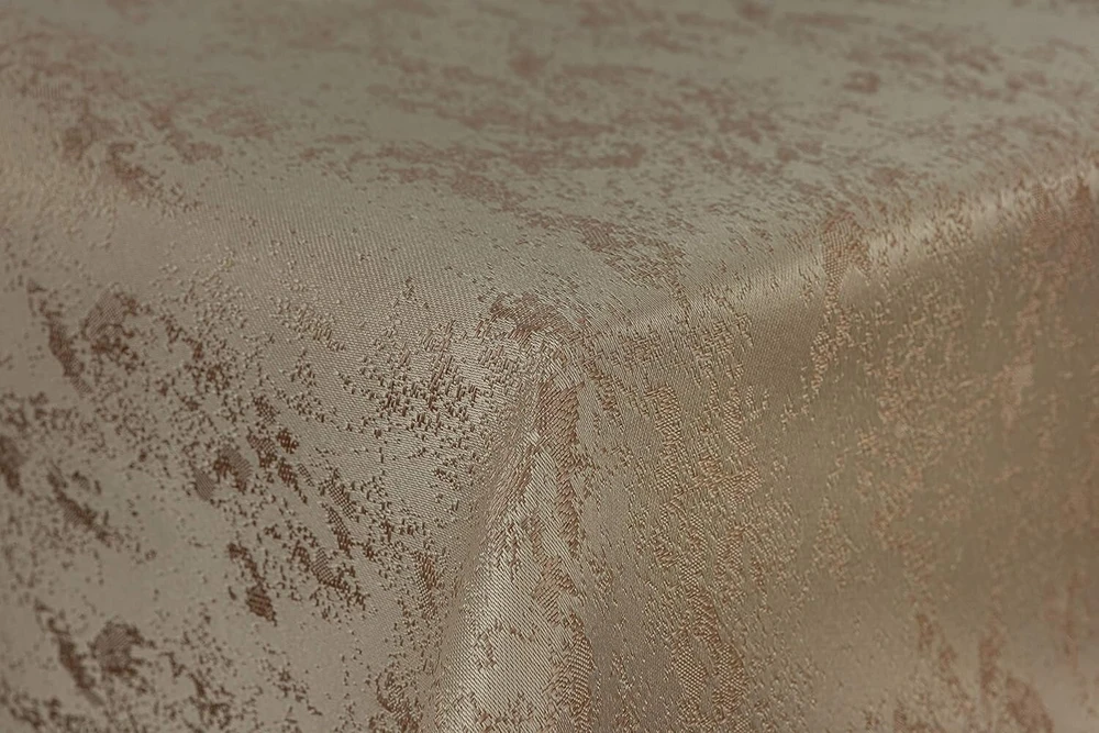 First-tex staltiesė Damask Jacquard Brilliant marginta 130 x 260 kvadratinė smėlio/šviesiai rudos spalvos su tiesiu kraštu