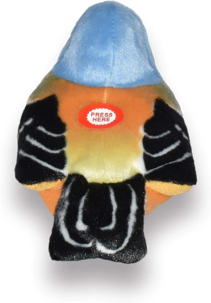 Fisher Price Wild Republic Čivylis pliušinis žaislas su tikrais paukščių garsais