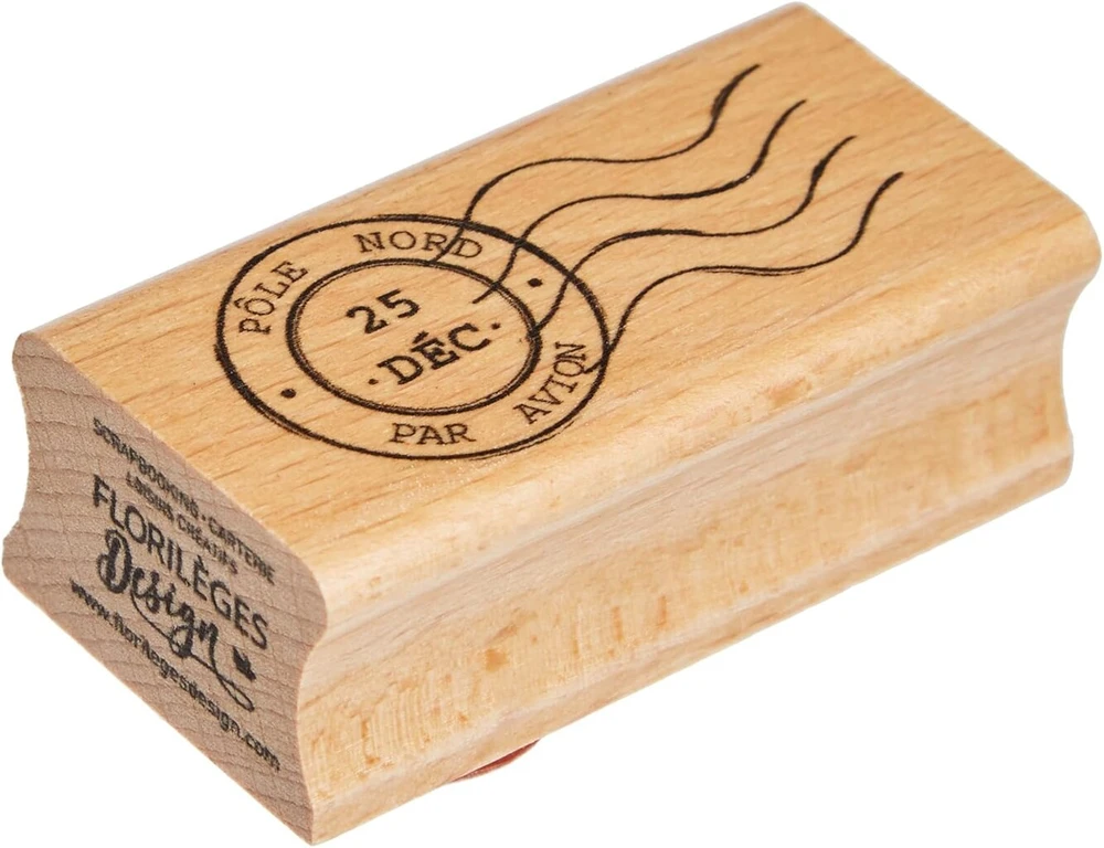 Florilèges Design Stamp fc310047 smėlio spalvos kalėdinis scrapbooking antspaudas 3 x 6 x 2.5 cm