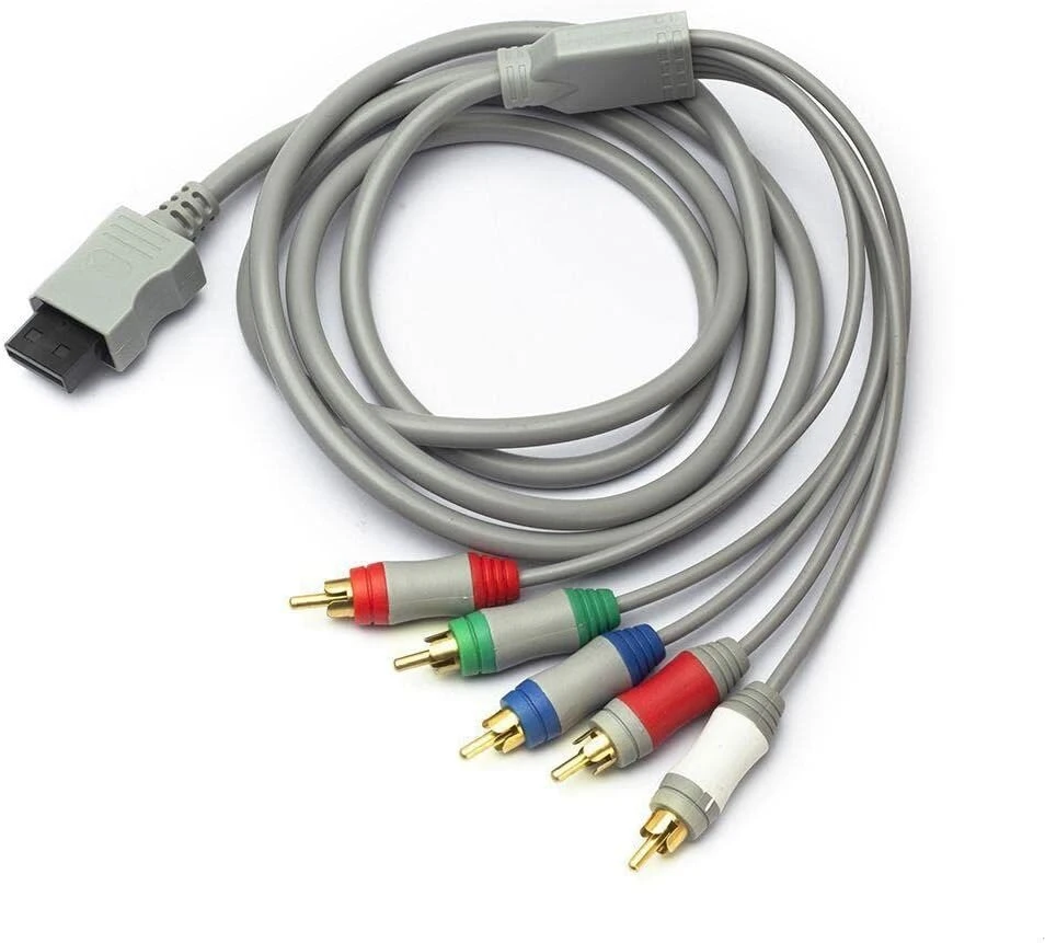 Fosmon Nintendo Wii/wii U komponentinis didelės raiškos Av išvesties kabelis į Hdtv/edtv (didelės raiškos 480p), skirtas Nintendo Wii & Wii U - 1.8m