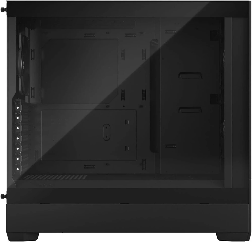Fractal Design Pop Air Juodas - Tempered Glass Clear Tint - Honeycomb Mesh Front – Tg side panel - trys 120 mm Aspect 12 ventiliatoriai komplekte – Atx High Airflow Mid Tower Pc Gaming Case