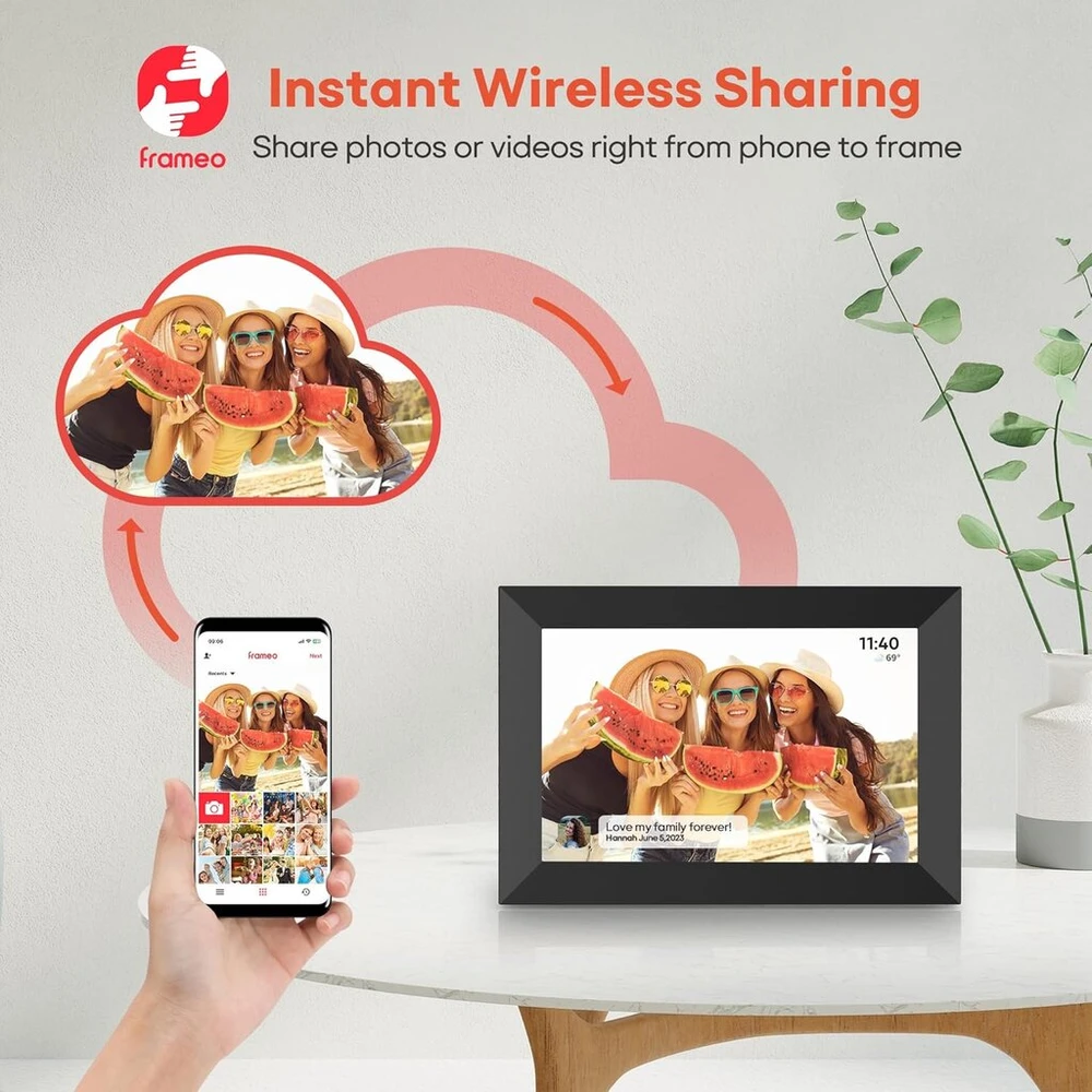 Frameo Skaitmeninis Nuotraukų Rėmelis, 2 vnt., 10.1" Ips Jutiklinis Ekranas, 32gb