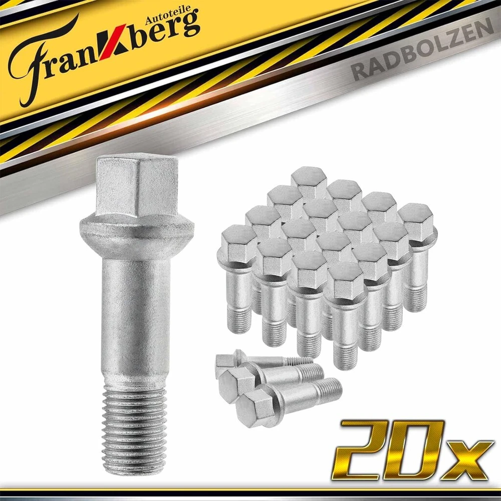 Frankberg 20x ratų varžtai m14 x 1.5, suderinami su w461 w463 x164 x204 w164 v251 w251 w140 w220 c140 c215 1991-present a0009905307
