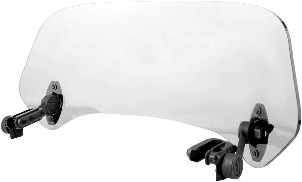 Ftvogue universalus spoilerio deflektorius motociklo priekiniam stiklui, reguliuojamas priekinis stiklas tvirtinimui, 28 cm papildomas priekinis stiklas (skaidrus mažas)