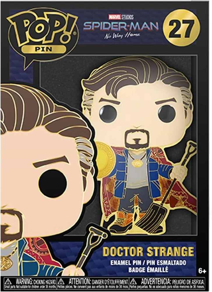 Funko: lf funko pop didelis ženkliukas marvel: spiderman – dr. strange
