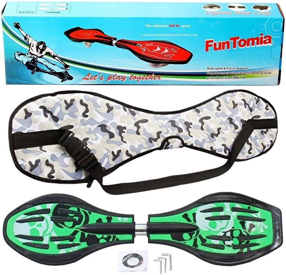 Funtomia Waveboard Original Mach1 riedlentė su guoliais, dėklu ir Cd (įvairių spalvų dizainai)