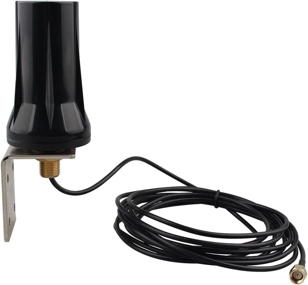 Futheda lauko 4g lte 5dbi antena sma jungtis antena lauko sieninis montuojamas vandeniui atsparus antena su 3 m / 9.8 ft kabeliu, skirtas 4g lte maršrutizatoriui, šliuzui, modemui, viešosios interneto prieigos taškui, takų kamerai