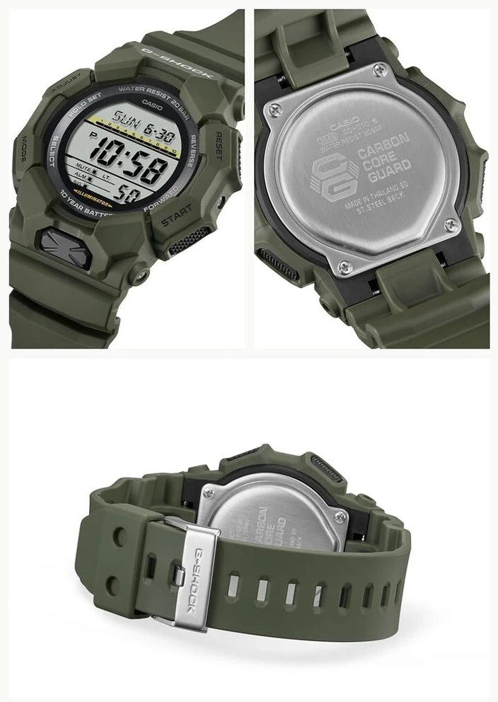 G-shock Casio Gd-010-3er klasikinis vyriškas laikrodis, apyrankė.