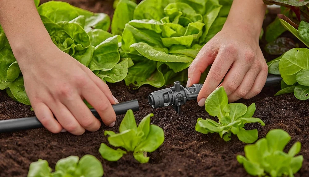 Gardenia Gardena Micro-drip-system T-jungtis purkštukams: 13 mm vamzdžių ir purkštuko jungtis, automatinis augalų laistymas, greita ir paprasta jungimo technologija, daugkartinio naudojimo (13206-20)