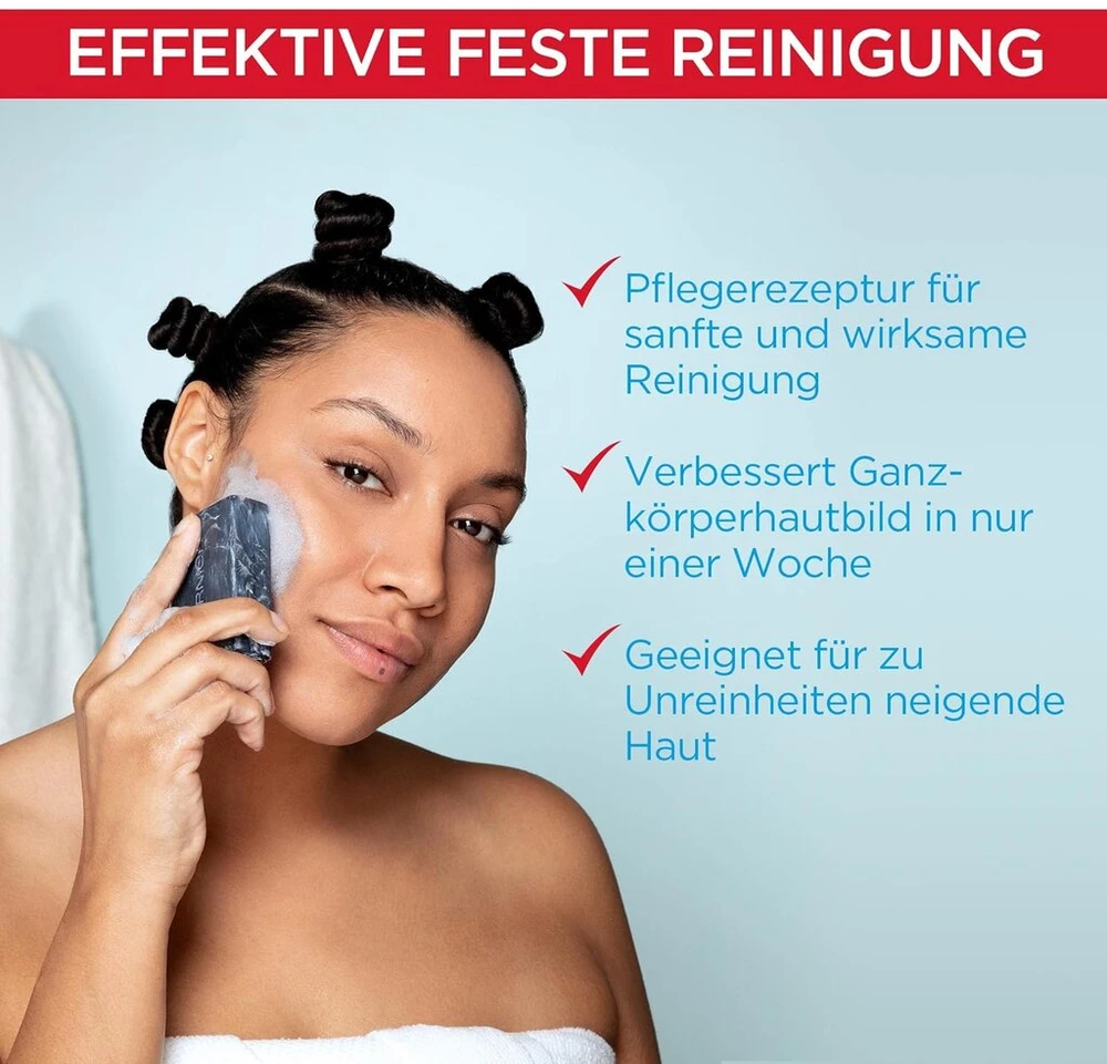 Garnier Firm Cleansing valomasis muilas be plastiko su anglimi ir salicilo rūgštimi probleminei odai, sumažina dėmeles vos per savaitę, Skinactive, Skin Clear, 100 g