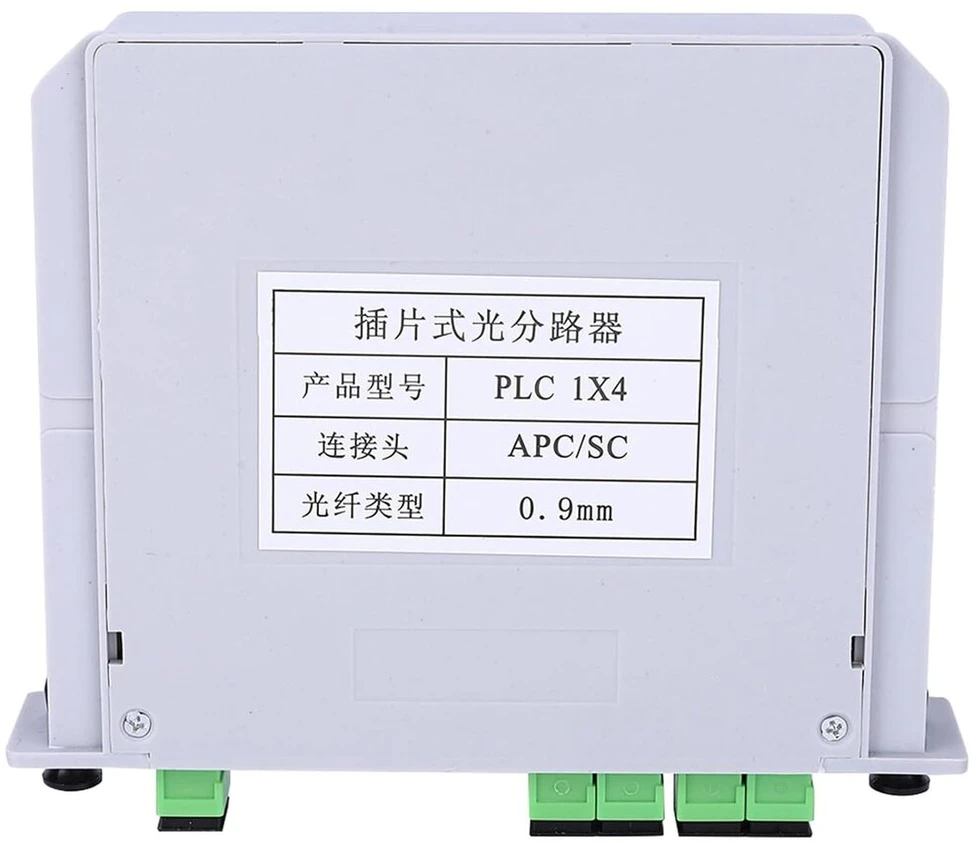 Garosa optinis skaidiklis 1x4 single mode plc šviesolaidinis skaidiklis sc/apc skaidiklis optinis skaidiklis įstatomam transliavimo lygiui namų instaliacijos techniniams projektams šviesolaidinis lan