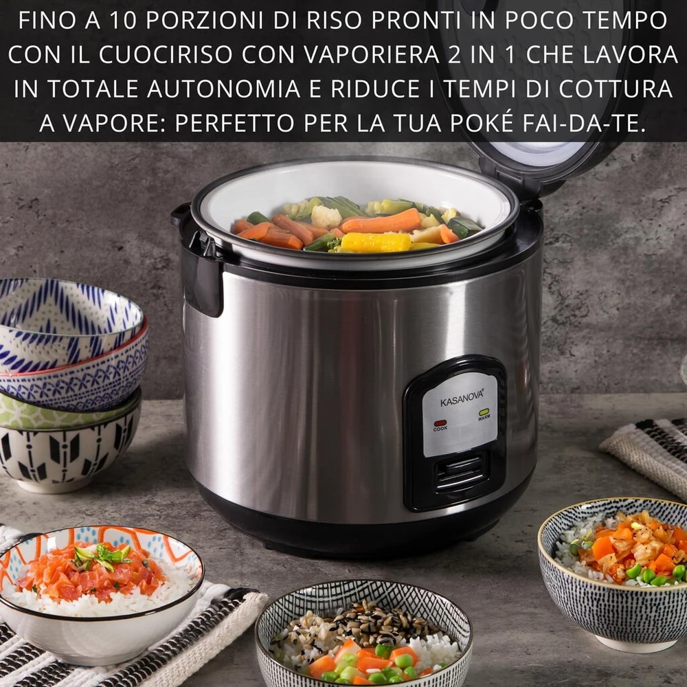 Garų puodas Ryžių virimo aparatas Lt1.8 W700 Steel