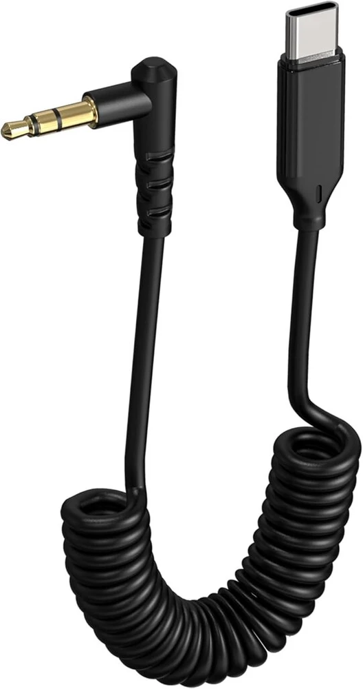 Gbformat mikrofono adapterio kabelis audio kabelis type-c į 3.5 mm trs aux kabelį su mikrofonu type-c adapterio kabelis suderinamas su type-c telefonu, atlapiniais mikrofonais