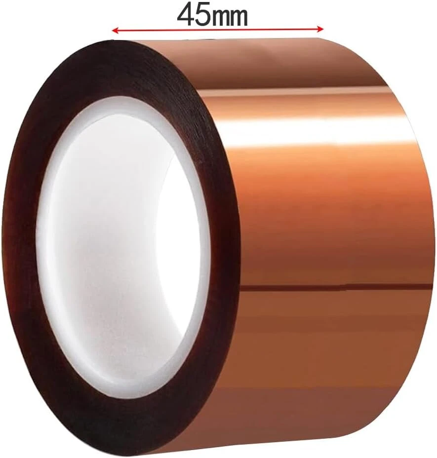 Gebildet aukštos temperatūros popierinė juosta, 45 mm (plotis) x 33 m (ilgis), skirta apsaugoti cpu ir 3d spausdintuvų, pcb plokščių darbo paviršių