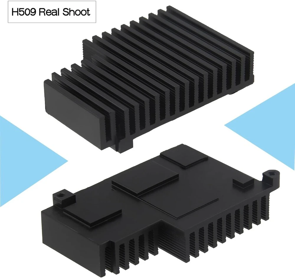 Geekworm aušintuvas, skirtas Raspberry Pi 5, aliuminio pasyvusis heatsink'as (h509)
